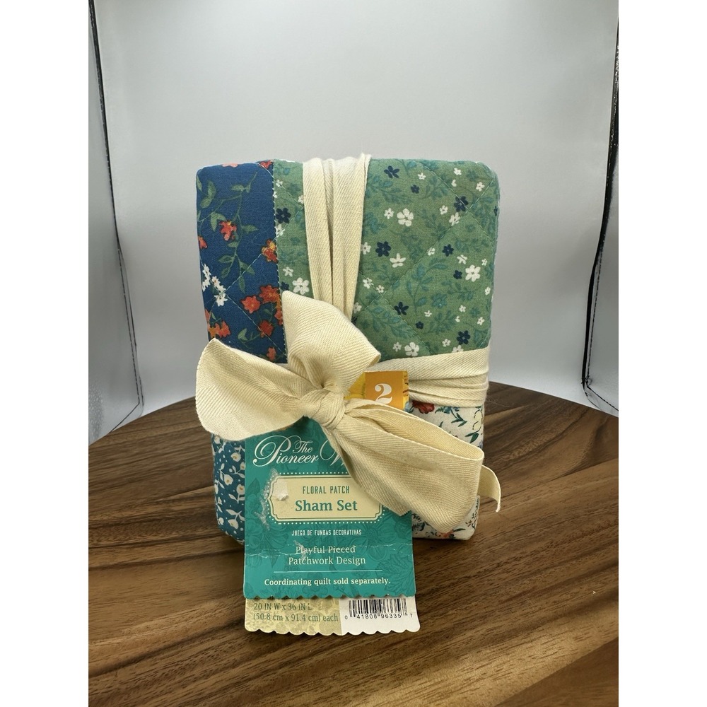 NWT Pioneer Woman Floral Patch King Sham Set 2 Pack‎ 20 x 36 Quilt Country Farm